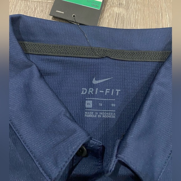 Blue Nike Dri-Fit Golf Polo - Picture 2 of 3